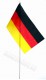Германия Флаг Флажок настольный 12*24 СМ. общ.высота 35 см.  Полиэфирный шёлк Германия 